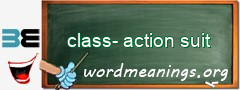 WordMeaning blackboard for class-action suit